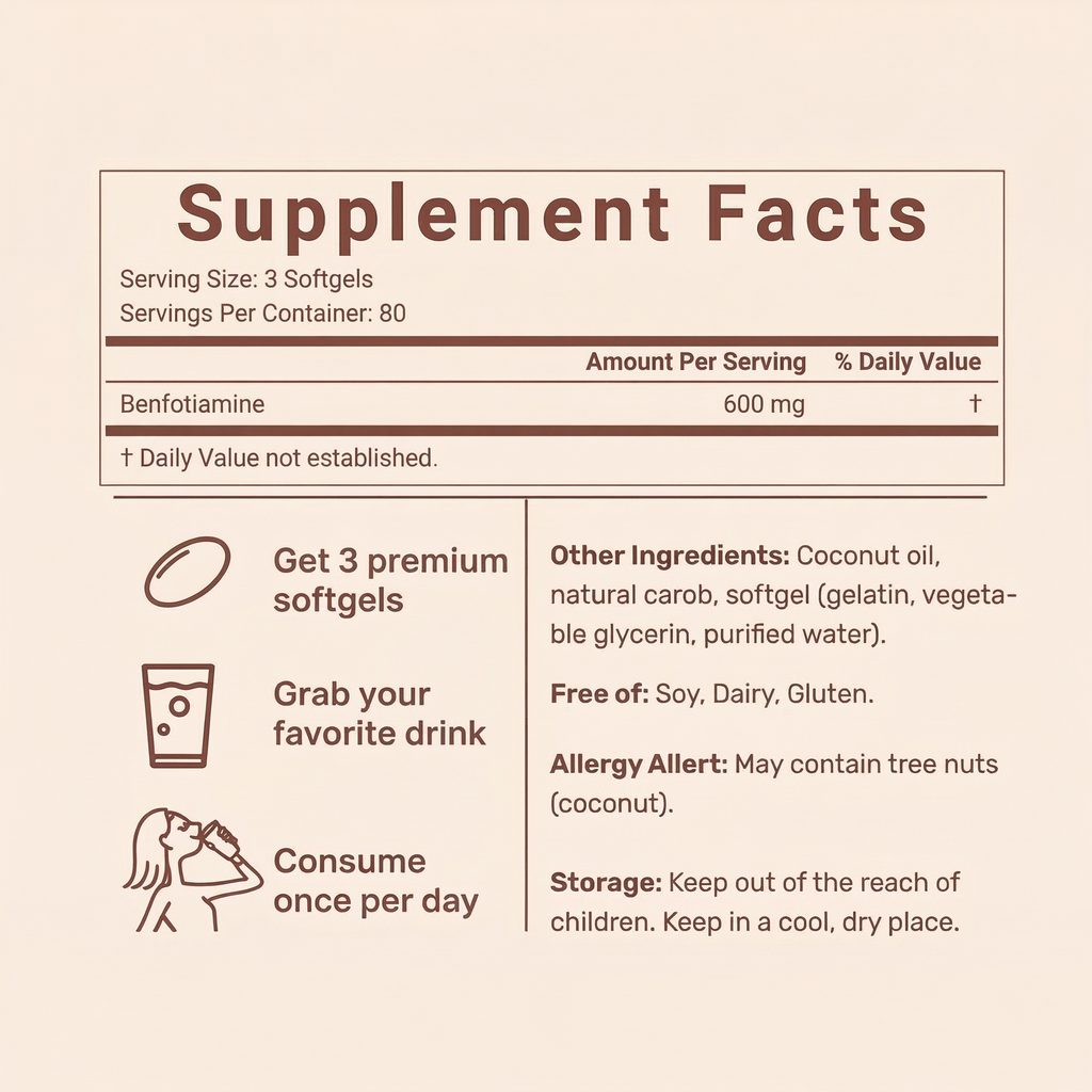 TryMentario Vitamin B1 (Benfotiamine)