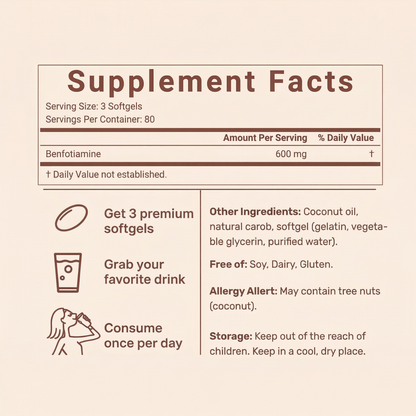 TryMentario Vitamin B1 (Benfotiamine)