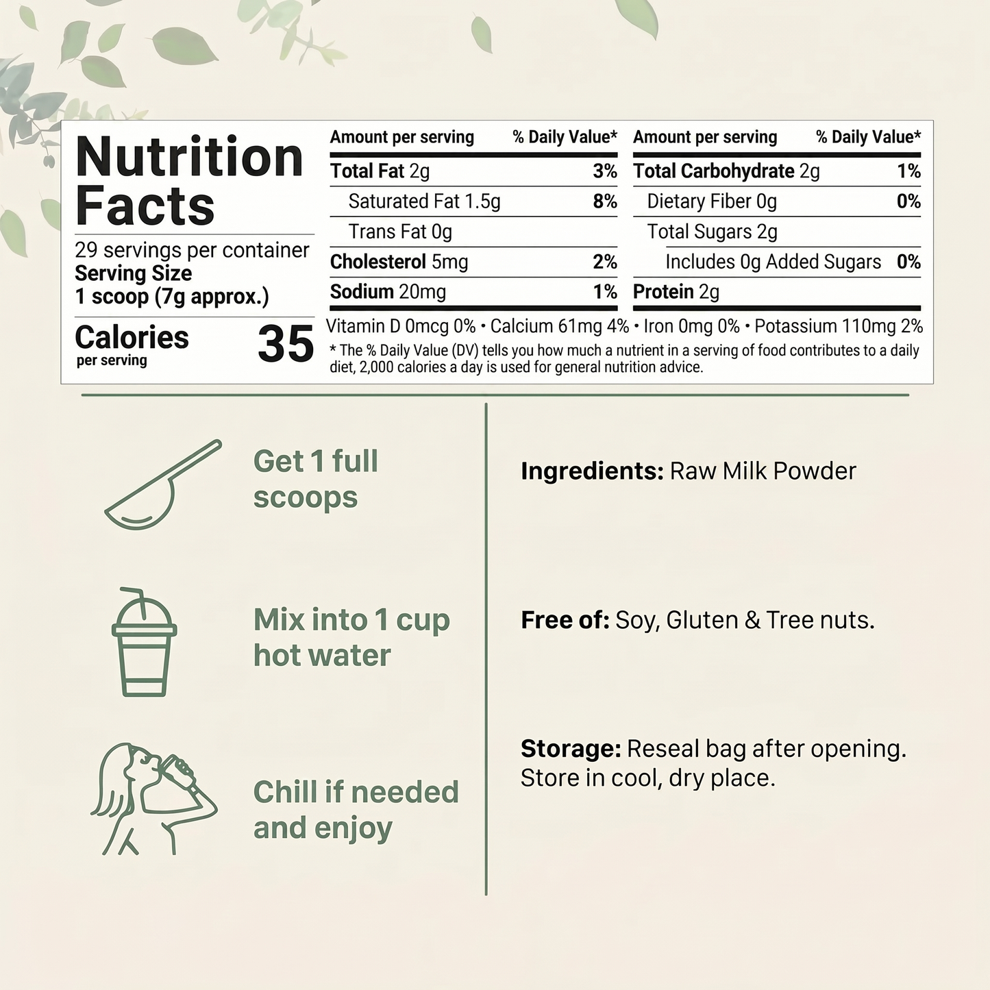 Raw Milk Powder